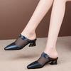 Baotou Shoes and Slippers, New Style Shoes with Thick Heels and Medium Heels, Women's Sandals