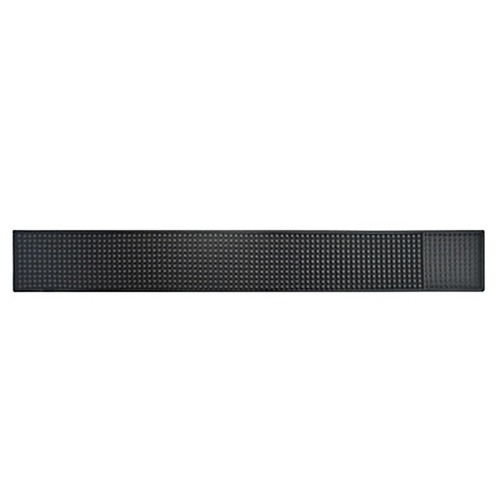 

Rubber Bar Mat Coffee Maker Countertop Spill Mats Bar Service Mat Dish Glass Drying Mat for Barista Cocktail Bartender Black