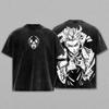 Gachiakuta Vintage Anime Maglietta Lavata Amante degli Anime T-shirt Regalo T-shirt con Stampa Grafica Magliette Casual Unisex