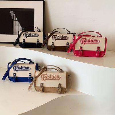 2025 Summer New Women's Bags Trend Versatile Messenger Bags Fashion Contrasting Handbags Niche Design Women's Bags
