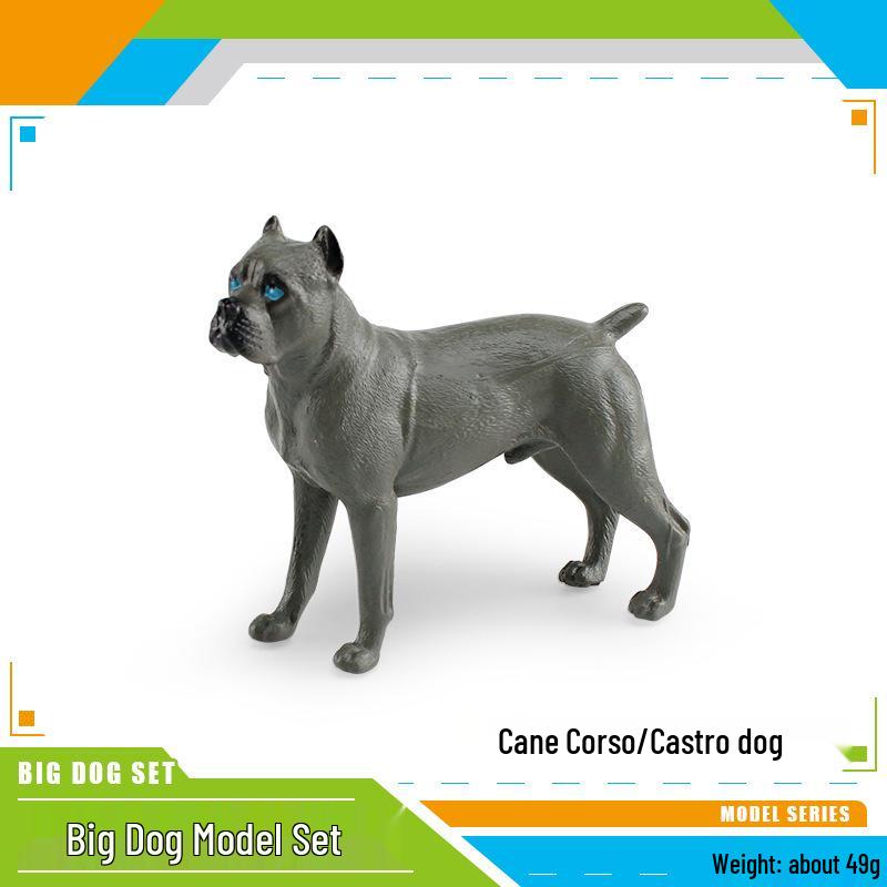 Shepherd, Rottweiler, Labrador, Cane Corso, Great Dane Dog Figurine Set