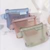Lipstick Cosmetic Bag Clear Mesh Bag Change Storage Bag Fresh Color Card Bag  Outdoor