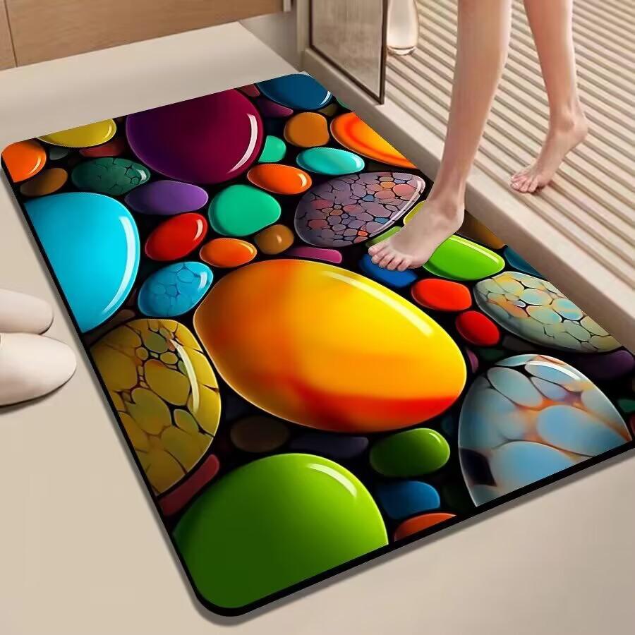 Minimalist Water-Absorbent Quick-Dry Non-Slip Bathroom Entrance Mat