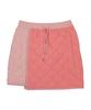 DENIVEL Asymmetrical Quilted Skirt (Pink)