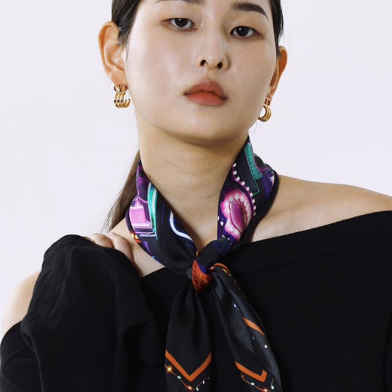 ONSZ Neon Jukebox Silk Scarf