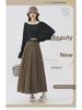 Women's Pleated Mid-Length Skirts - High Waist, Slimming, Elegant for Spring and Summer