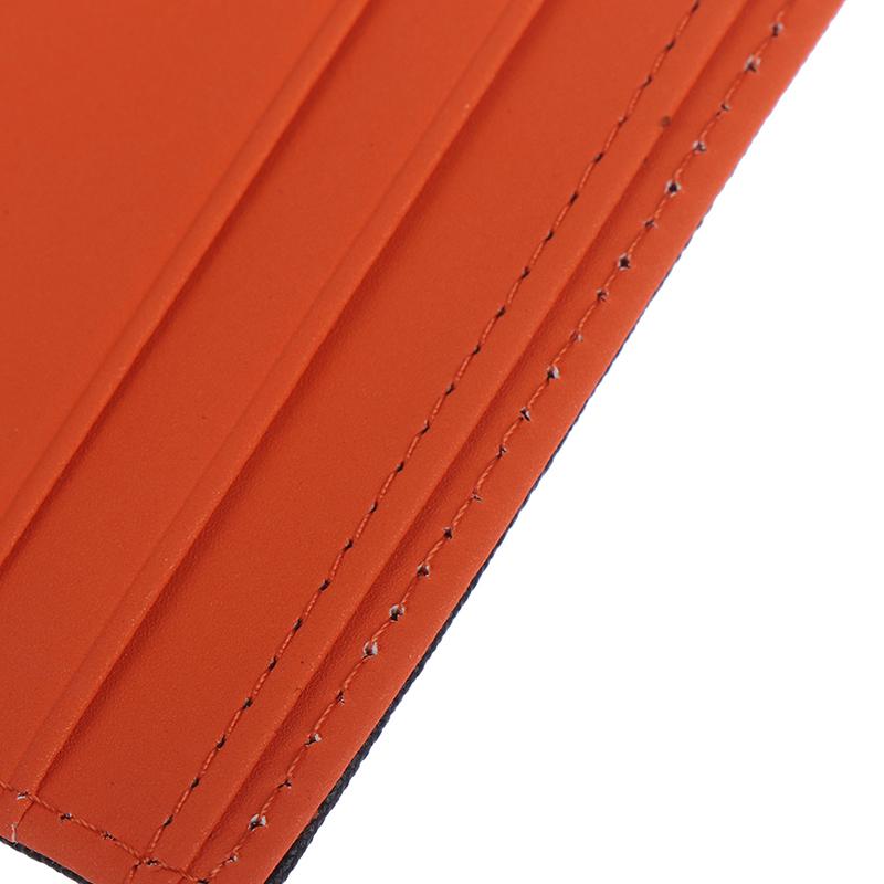 1X Billetera con Clip para Billetes Ultradelgada de Cuero para Tarjetas de Crédito/Identificación