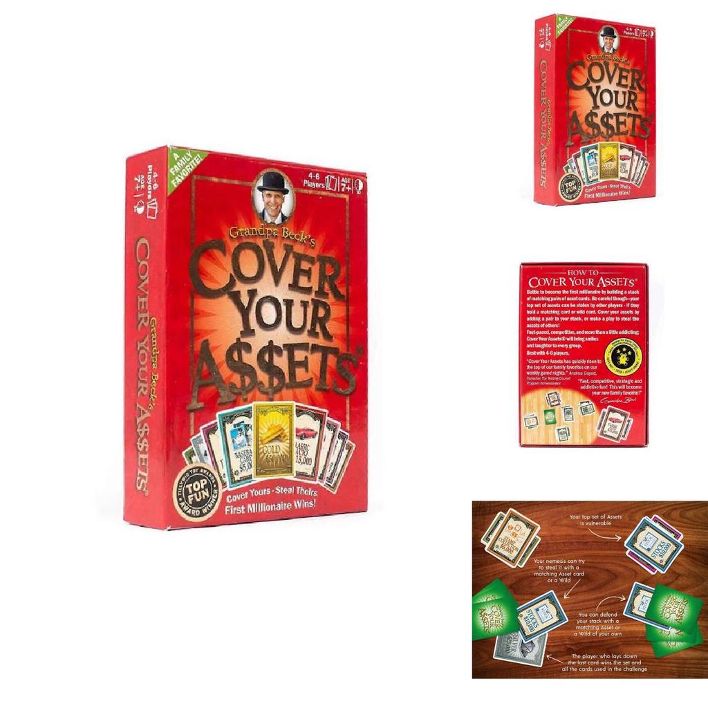 Grandpa Becks Cover Your Assets Family Card Game With Strategy For Home Play And Kids