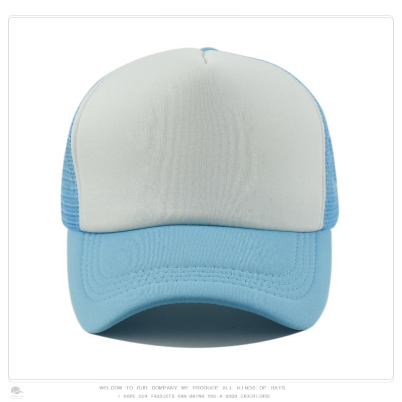 Sponge Baseball Cap, Mesh Cap, Outdoor Sun Protection, Breathable Men's and Women's Whiteboard Hat