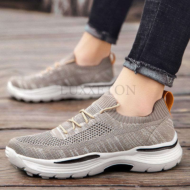 Men Casual Shoes Comfortable Mesh Shoes Summer Breathable Men Loafers Wide Slip On Walking Shoes Men Tenis Zapatillas Hombre