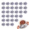 Film Papier Aluminium Couvre-Aliments Couvertures Alimentaires Répétables Saran Wrap Couvercle Conservation Fraîcheur Couvertures Isolation Fruits Légumes 30 Pièces