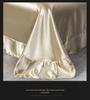 Imitation Silk 4-Piece Bedding Set: Duvet Cover, Fitted Sheet, Smooth Ice Silk Feel