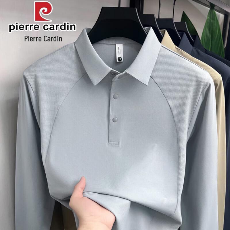 

Pierre Cardin Men s Long Sleeve Solid Polo Shirt M
