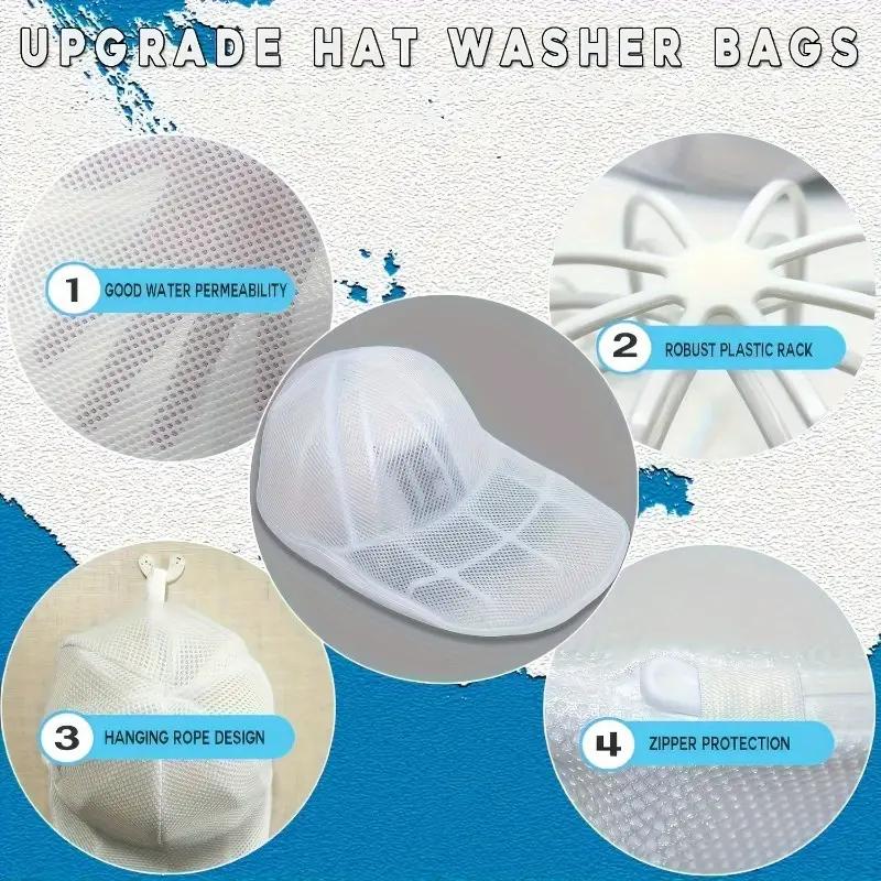 Anti-Deformation Hat Cleaning Bag Suitable for Washing Machine Travel Hat Storage Portable Baseball Cap Cleaner Hat Care