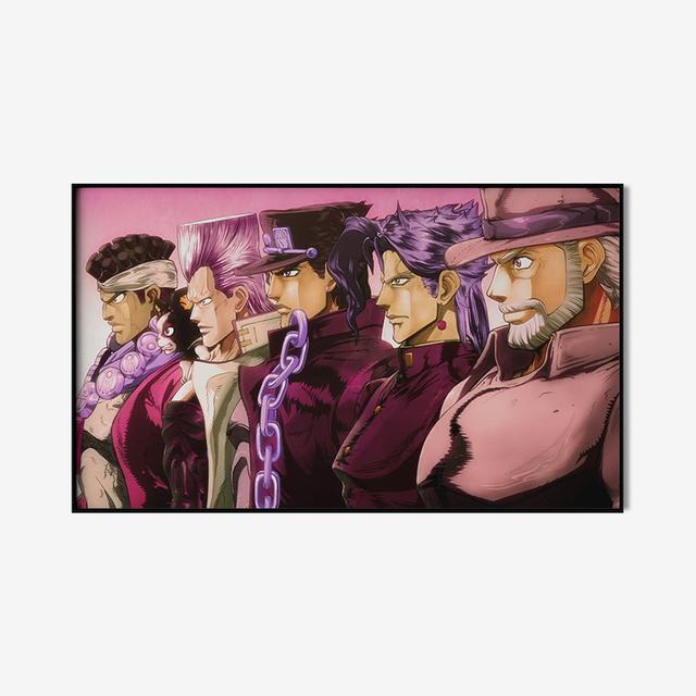 

Японское аниме «Странные приключения Джоджо», холст, печать плакатов, живопись 21cm×30cm NoFrame