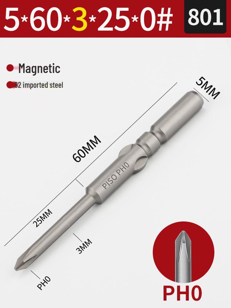 Imported S2 Steel 5mm Magnetic Electric Screwdriver Bits (801/800), 101-Piece Set