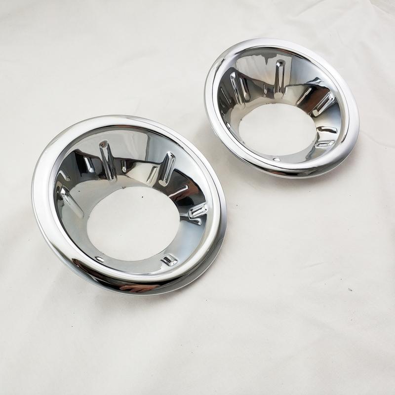 New Car ABS Chrome Accessories Plated Front Fog Lamp Cover Trim Paste Style For Nissan Frontier Navara D40 2007 2008 2009 2010