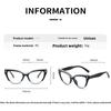 New Cat Eye Rice Nail Photochromic Myopia Glasses Retro Fashion Women's Personalized Anti UV and Anti Blue Light Glasses