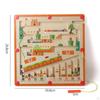 Wooden Magnetics Beads Board Puzzle Busy for Girls Boys Travel Toy