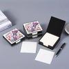 Flowers Diamond Painting Notecard Box Gem Art Sticky Note Holder Gem Painting Memo Pad Holder Mosaic Kit for Adults Beginners