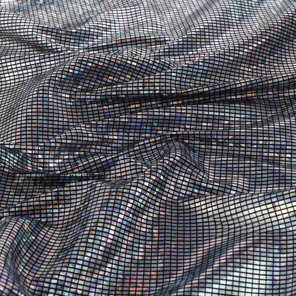 DIY 100x150cm Metallic Gold Foil Fabric Laser Colorful Sewing Material Shining Apparel Cloth Stage Performance Clothing