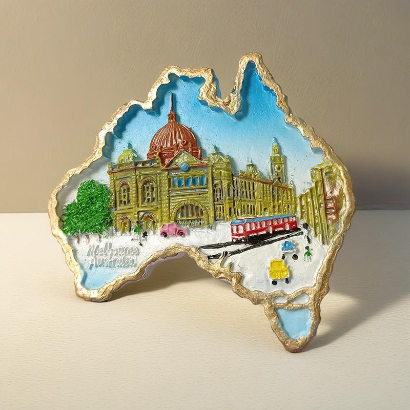 Australia & New Zealand 3D Fridge Magnet Souvenir