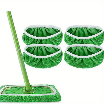 4 Reusable Mop Pads - Super Absorbent Ultra-fine Fibers, Durable and Easy To Clean, Wet or Dry, flooringEssential Cleaning