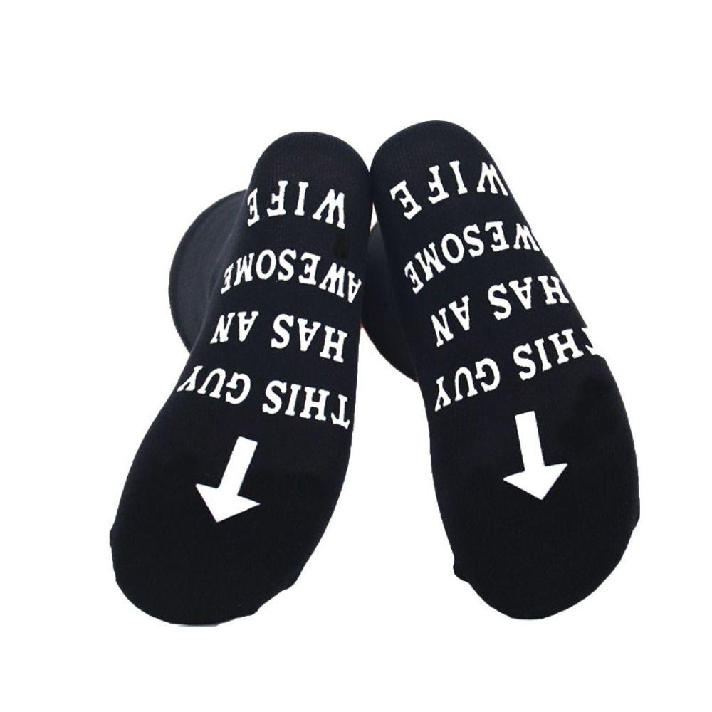 

Хлопковые носки средней длины с английскими буквами Чулочно-носочные изделия Новые носки в пол