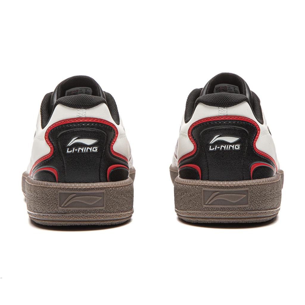 Li Ning YUNCHUAN 2 Slip Resistant, Abrasion Resistant, Lightweight Low top Skateboard Shoes Men's Black White Red AGCW069-2