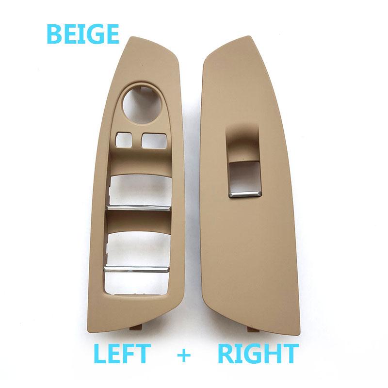Front Interior Door Window Control Switch Outer Frame Panel Trim For BMW 7 Series F01 F02 730 735 740 745 750