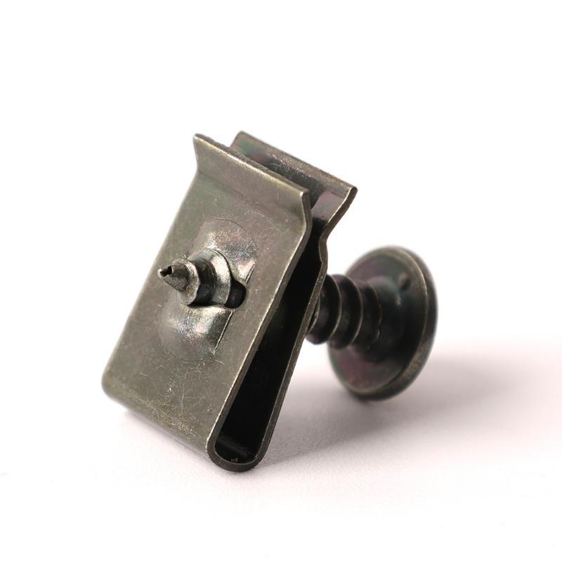 100/20pcs Mixed Car Motorcycles Metal Screw Tapping Fastener Clip U-Type Clip with Screw Anti-rust Protection Clip Screw Buckle
