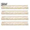 American Mahjong Tile Racks with Built-In Magnetic Pushers Acrylic Transparent Organizers Racks Scalloped Edges for Game Night Party Supplies