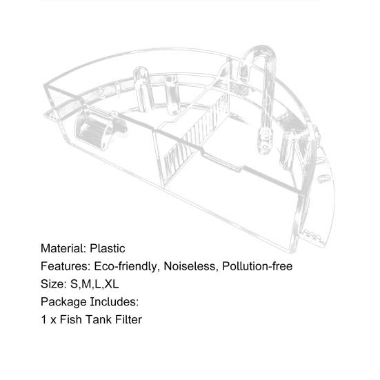 Fish Tank Filter Small Waterfall Circulating Purify Water Mute Water Circulation Purifier
