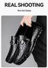 Bean Bean Stylish Men's Retro Genuine Leather Driving Loafers - Soft Sole Casual Shoes