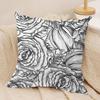 Vintage Rose Cushion Cover Soft Plush Fabric DoubleSided Printed Cushion Covers for All Seasons Modern HomeDecor Gift