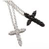 Used Justin Davis Cross Necklace Zirconia