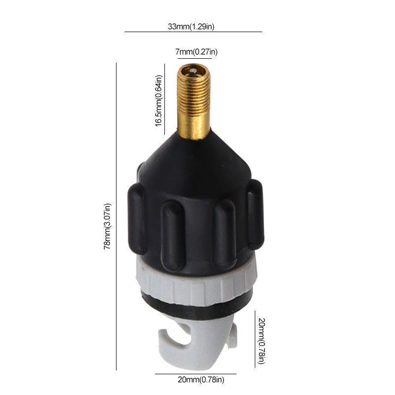 Inflatable Boat Air Nozzle Kayak Conversion Adapter for Car Pump