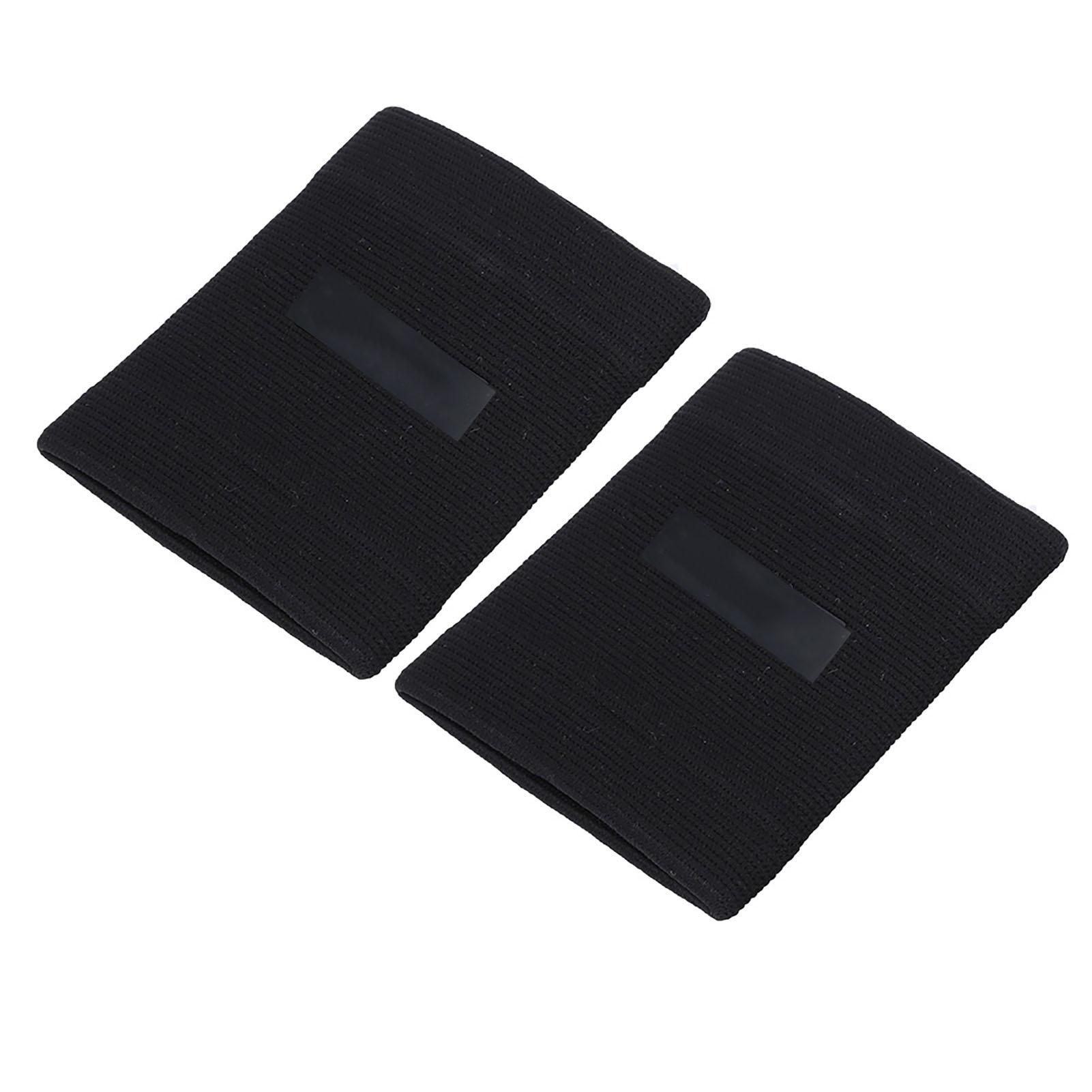 

Пара полиэфирных волокон черного цвета для спорта на открытом воздухе, суперэластичные трикотажные гибкие манжеты для снятия боли