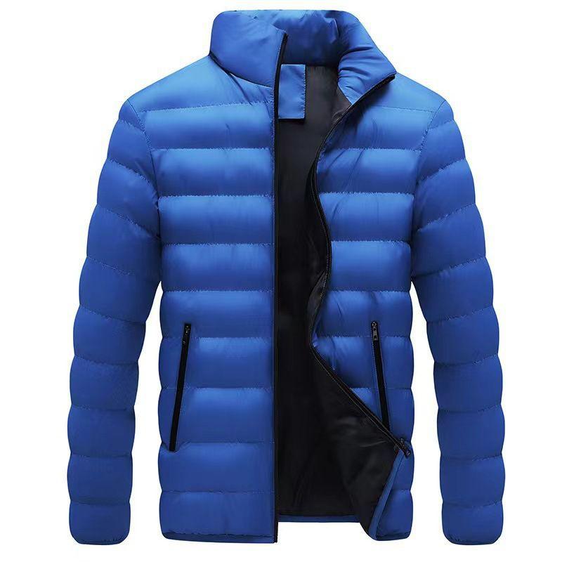 Autumn and Winter Stand-up Neck Cotton-padded Clothes Mens Thin Comfortable Fit Cotton-padded Clothes Trendy Large-size Mens Cotton-padded Jackets