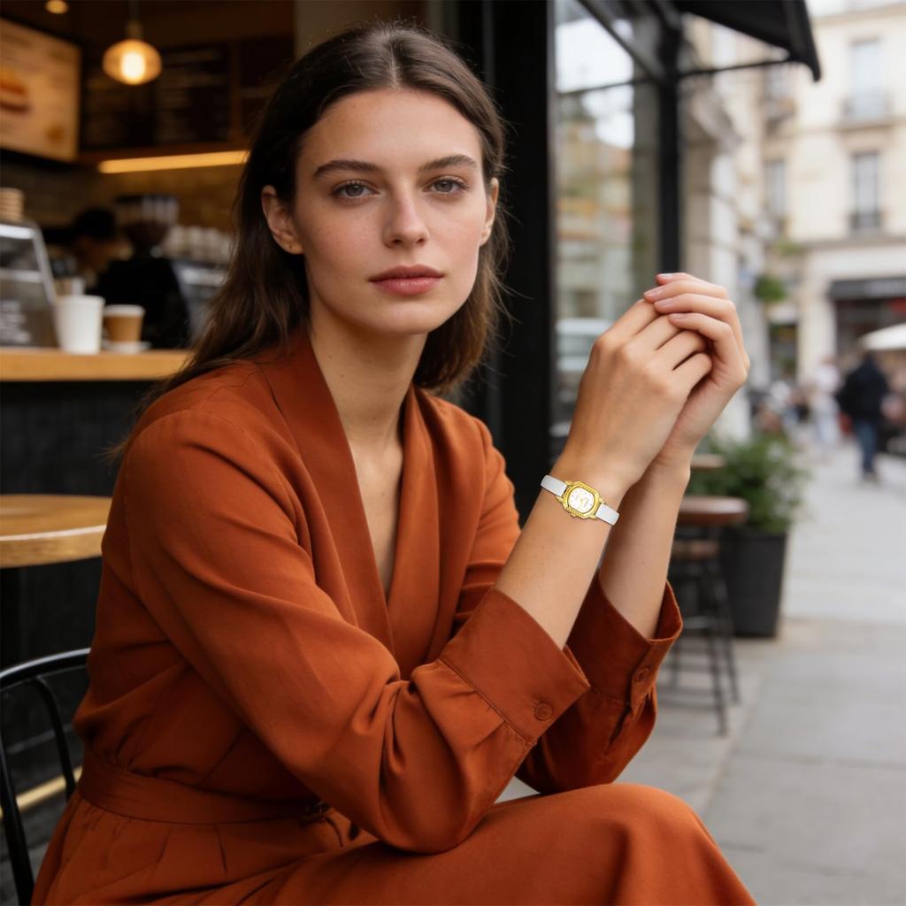 Leather Watch Women's Leather Strap Cute Analog Display Stylish Quartz Women's Fashion Accessory - Birthday Anniversary Mother's Day Christmas