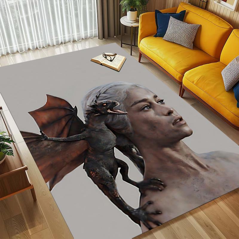 Dragon Guardian Living Room Non-Slip Area Rug Soft Carpet for Bedroom Game Playroom Sofa Office Home Decor Doormat Christmas Gift C9211374