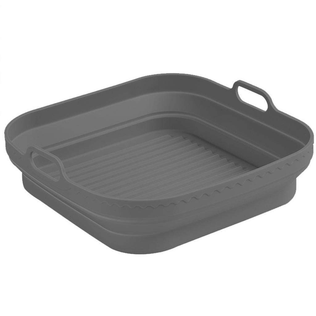 Foldable Silicone Air-Fryer Basket High Temperature Resistance Air-Fryer Pan Kitchen Supplies