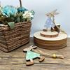 10pcs Wooden Easter Bunny Pendant Creative Home Holiday Desktop Decoration Wooden Crafts Hanging Decoration