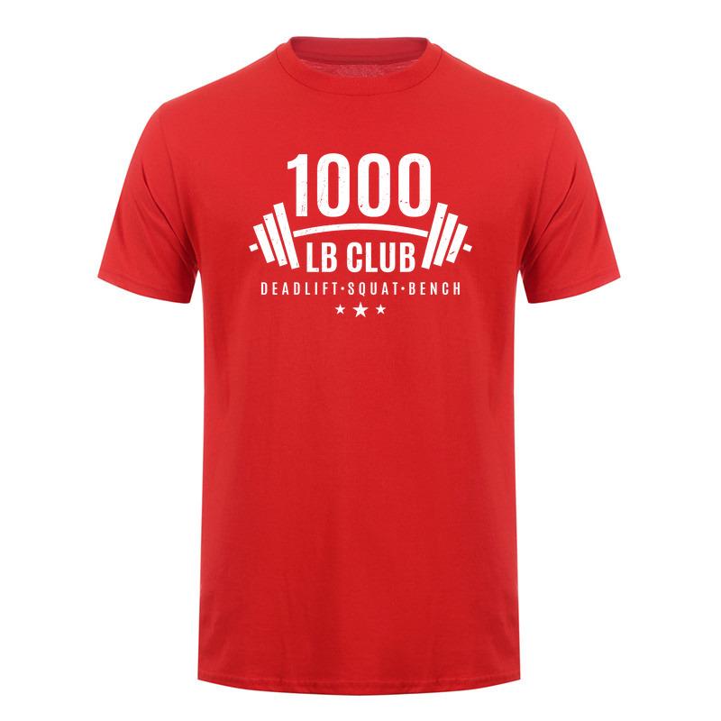 1000 Lb Club Deadlift Squat Bench Weightlifting T Shirt Bodybuilder Gym Fitness Tshirts Da537