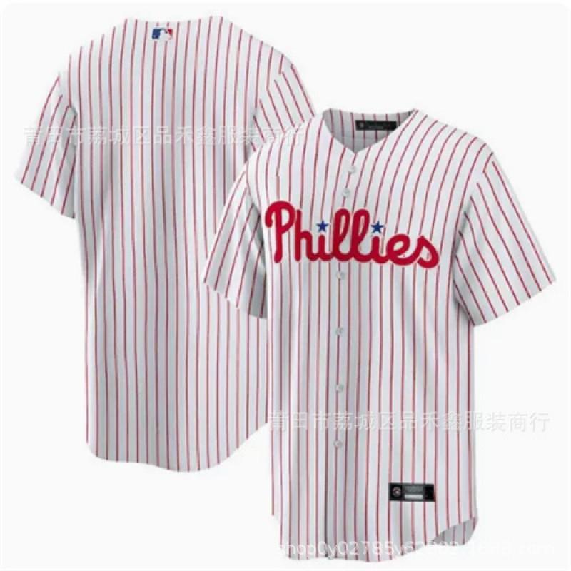 Philadelphia Phillies Baseball Jersey Adult Unisex Cotton Embroidered Team Sports Fan Apparel Fall