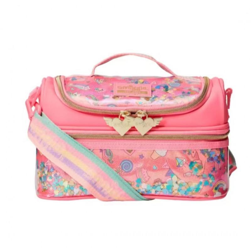 Kids Insulated Lunch Bag School - Double Layer Waterproof Canvas Tote With Handle Large Capacity Leakproof Student Lunchbox