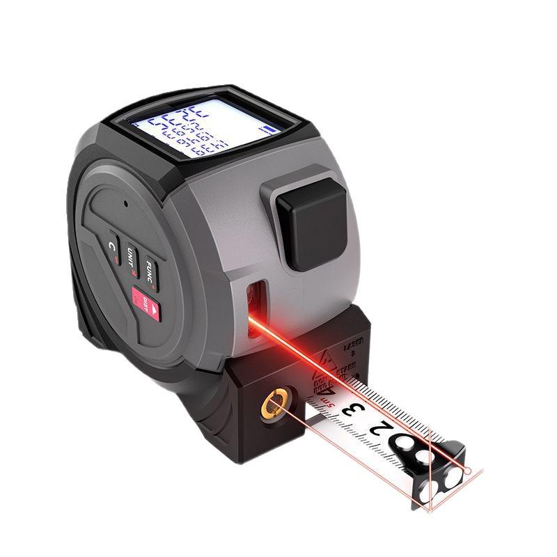 Three-in-One High Precision Laser Tape Measure with Cross Line and Infrared Distance Meter (40m/60m)