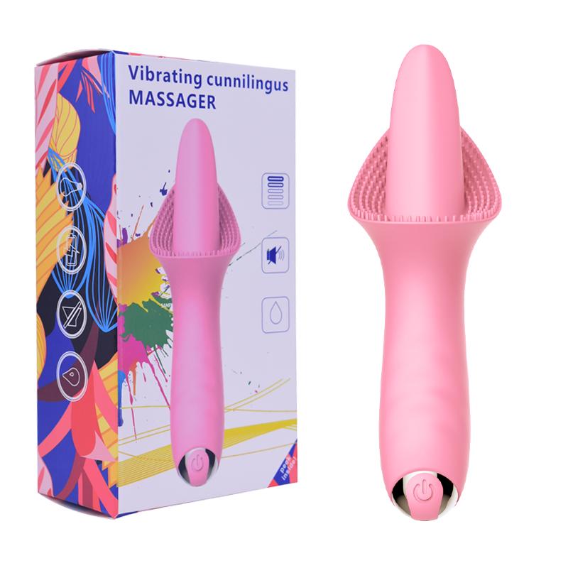 Tongue Vibrator Licking G Spot Clitoral Stimulator 10 Modes Vaginal Massage Sex Toy For Adult Women Orgasm Masturbator