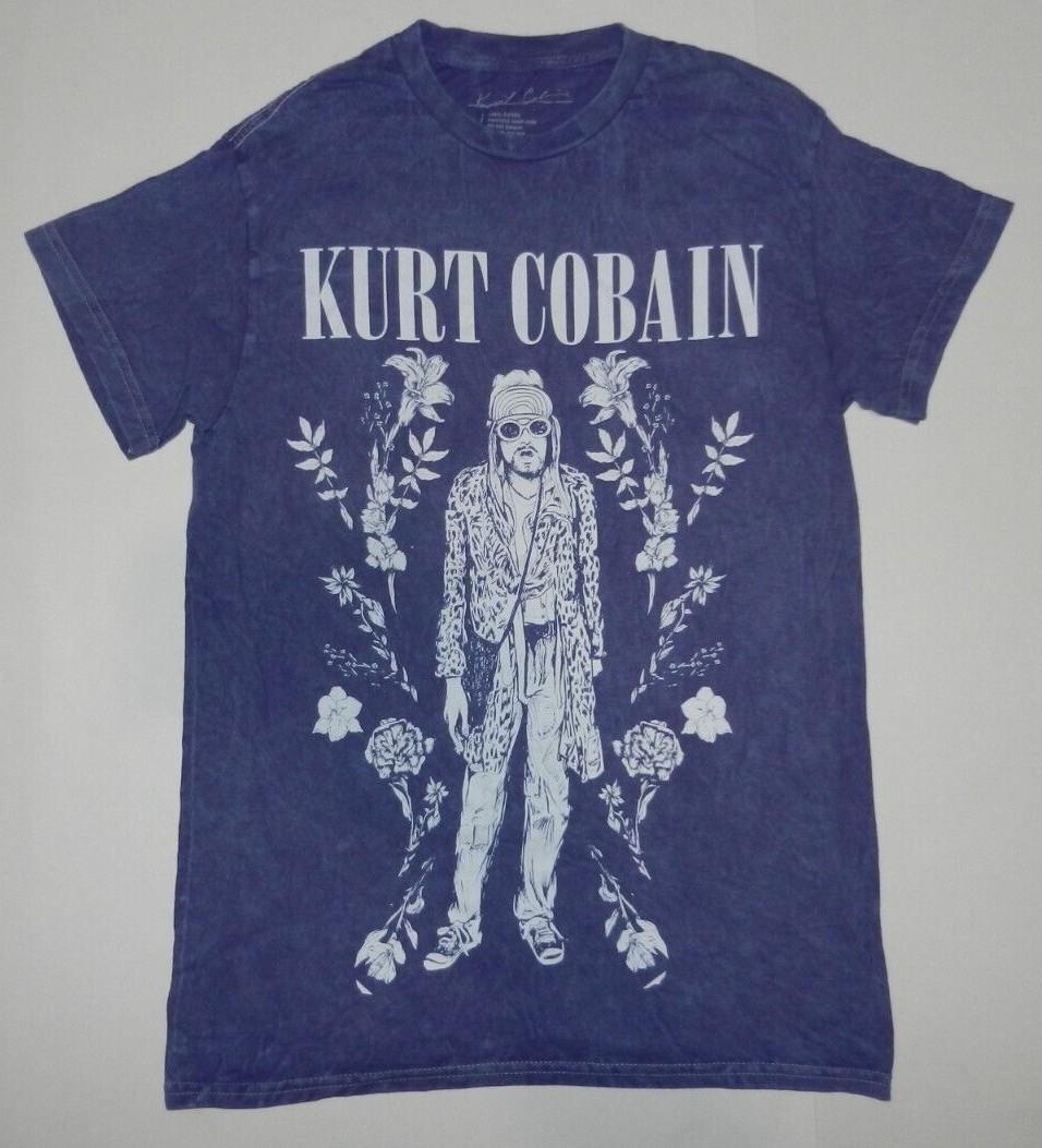 

26 Band Nirvana Kurt Cobain Flowers Purple Tee Shirt New Unisex T-Shirt XL