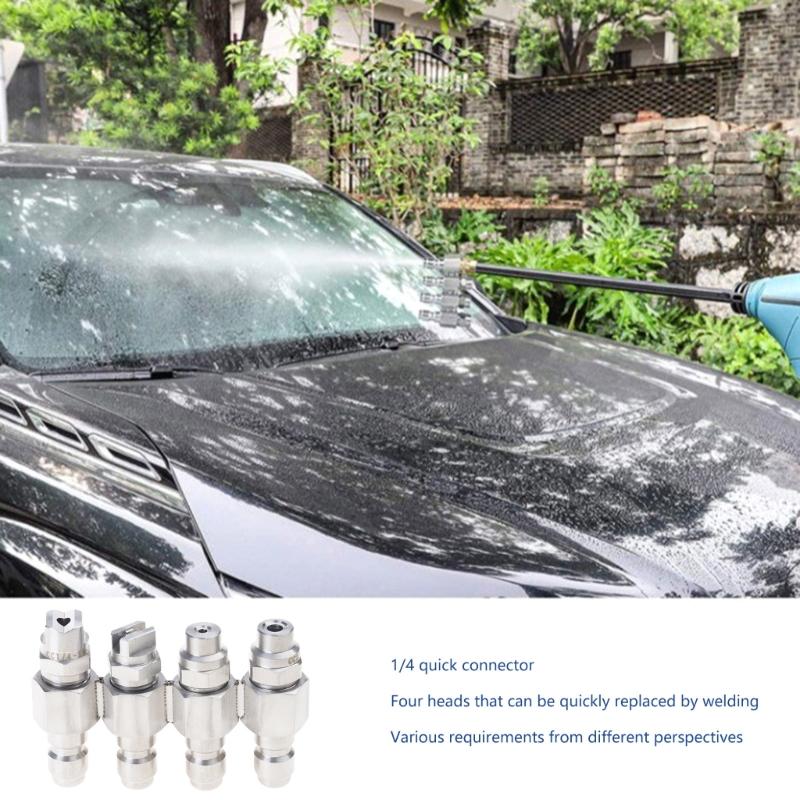 4 way J Handle Nozzle 5000PSI Heavy dutys Welded Pressure Washer Nozzles Steel Instantly Switches Design For 2-4GPM Washers